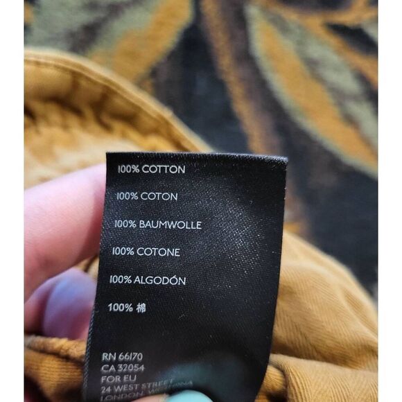 Free People Pants Women's 0 Tan One Way High Rise Wide Leg Cotton Relaxed - Picture 5 of 5